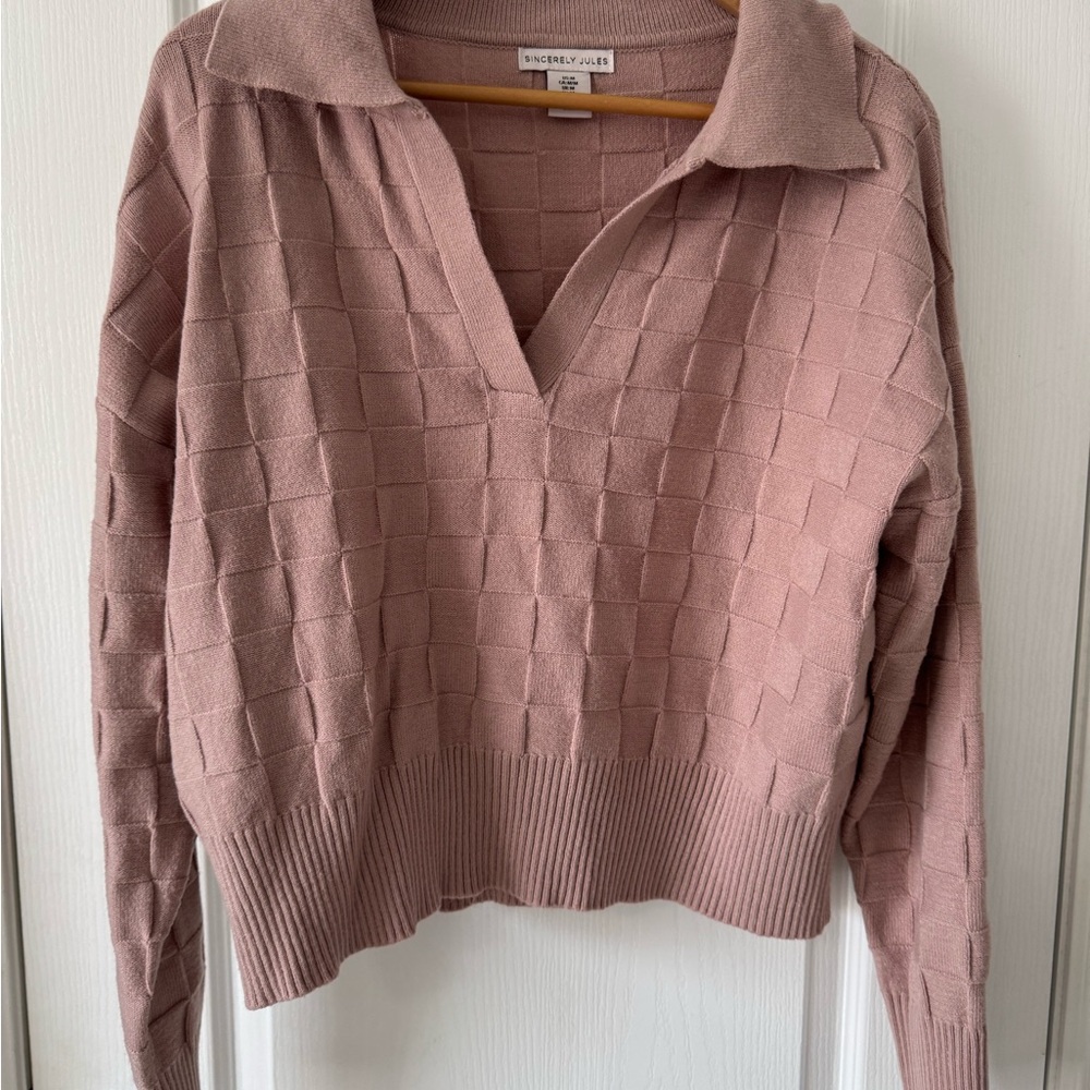 Women's Dusty Pink Sweater & Pant lounge Set